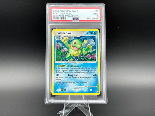 Politoed holo Diamond &amp; Pearl Legends Awakened PSA 9