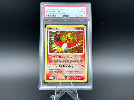 Ho-Oh holo Diamond & Pearl Secret Wonders PSA 8