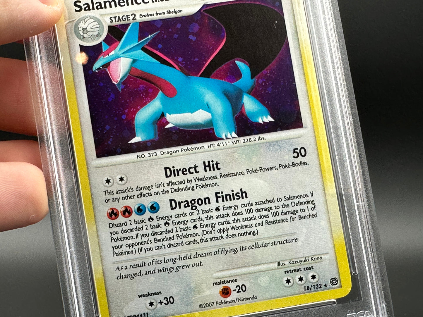 Salamence olo Diamond &amp; Pearl Secret Wonders PSA 8