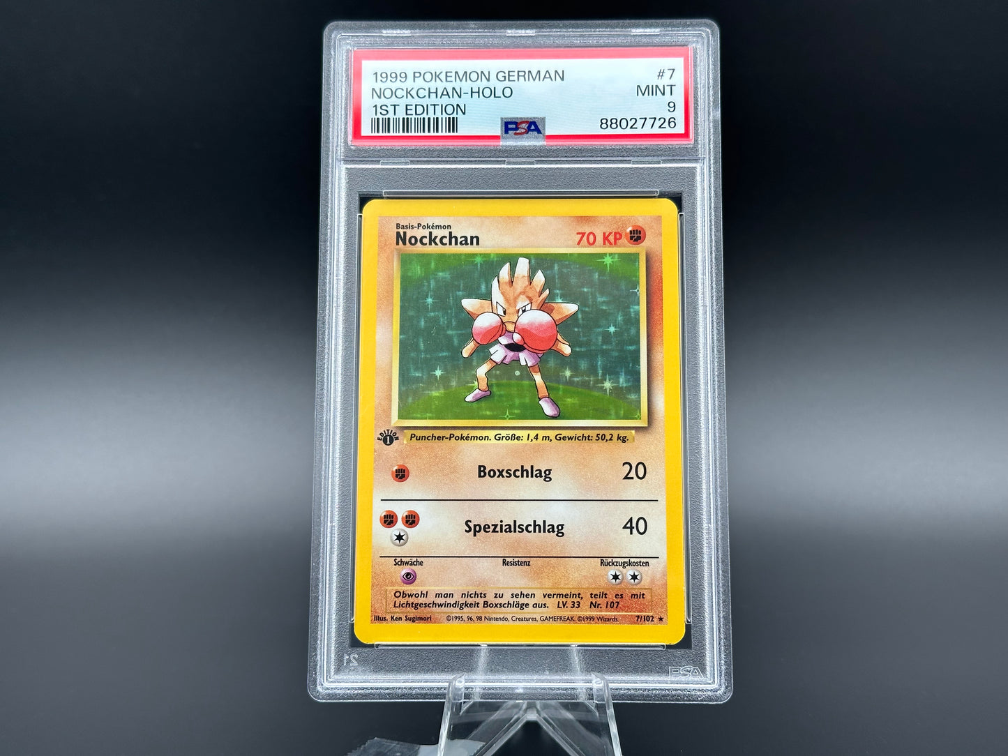 Nockchan holo Basis Set 1. Edition PSA 9