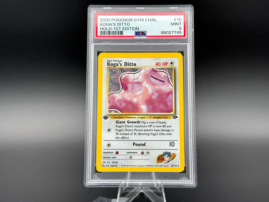 Koga's Ditto holo Gym Challenge 1. Edition PSA 9