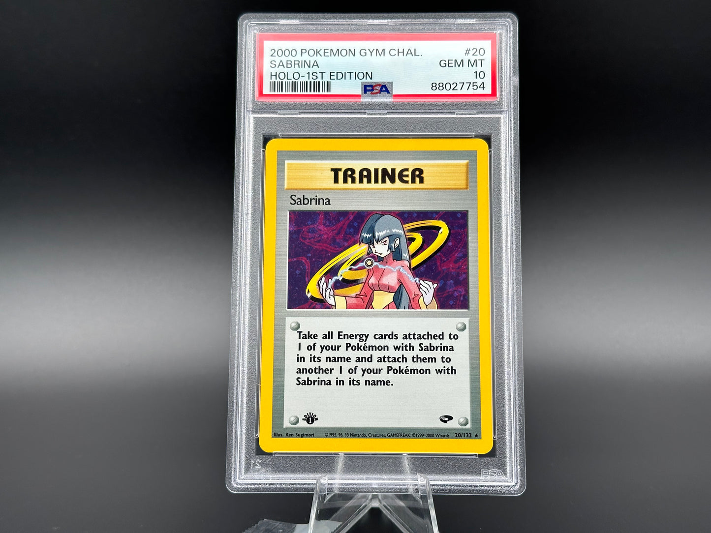 Sabrina holo Gym Challenge 1. Edition PSA 10