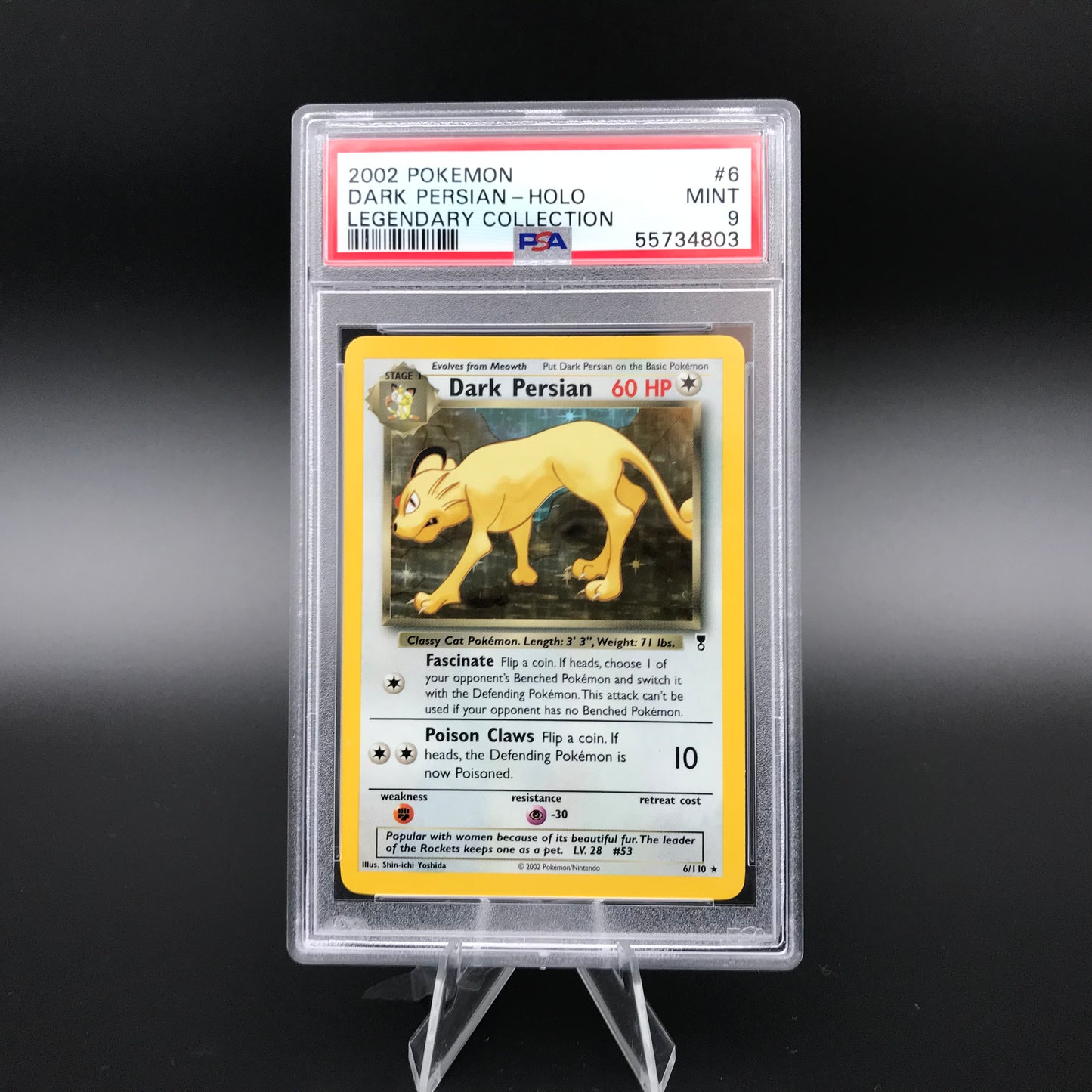 Holo persan foncé Collection Légendaire PSA 9