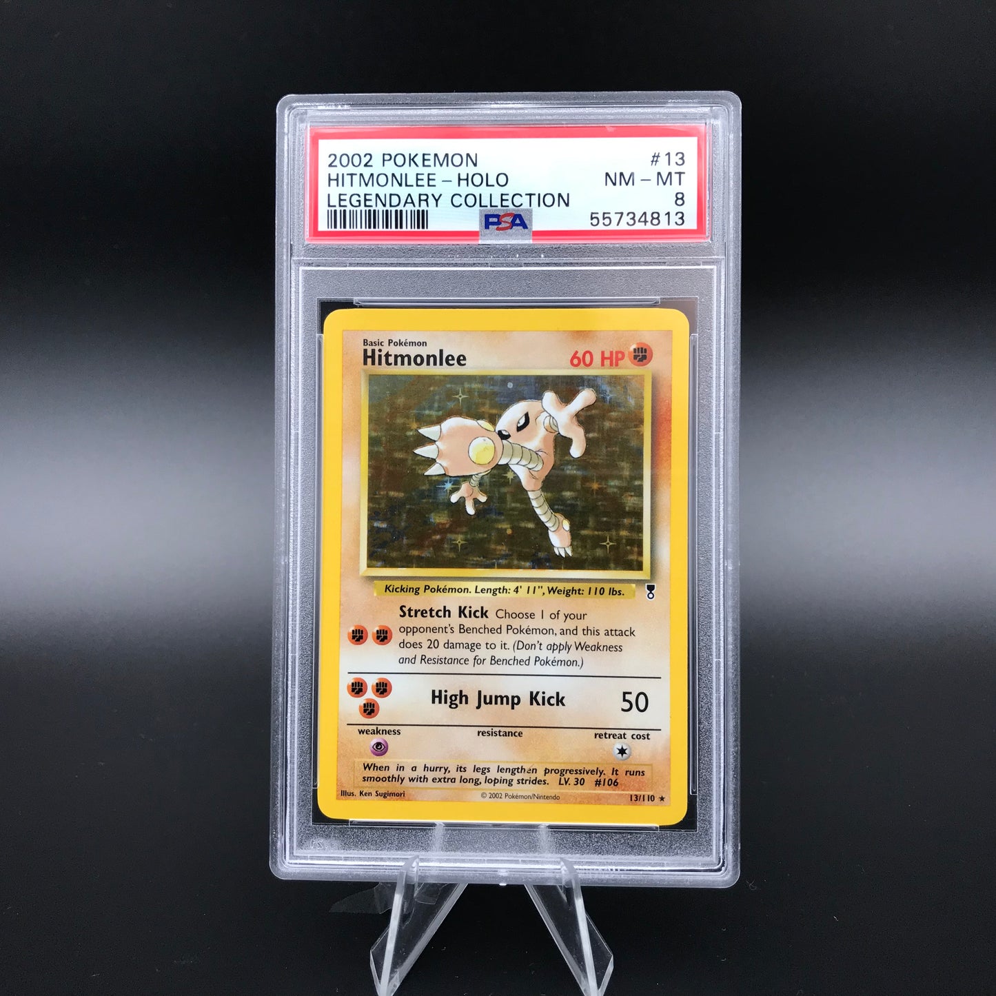 Hitmonlee holo Collection Légendaire PSA 8