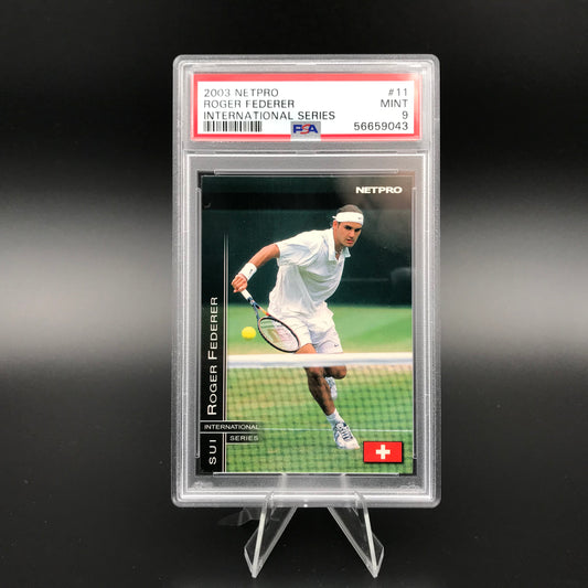 Roger Federer International Series Netpro PSA 9