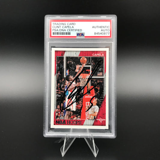 Carte à collectionner Clint Capela NBA Hoops PSA AUTO