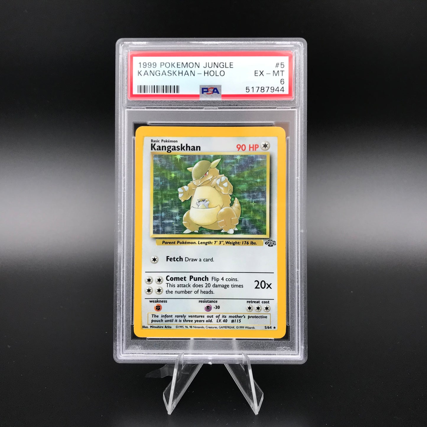 Kangaskhan holo Giungla PSA 6