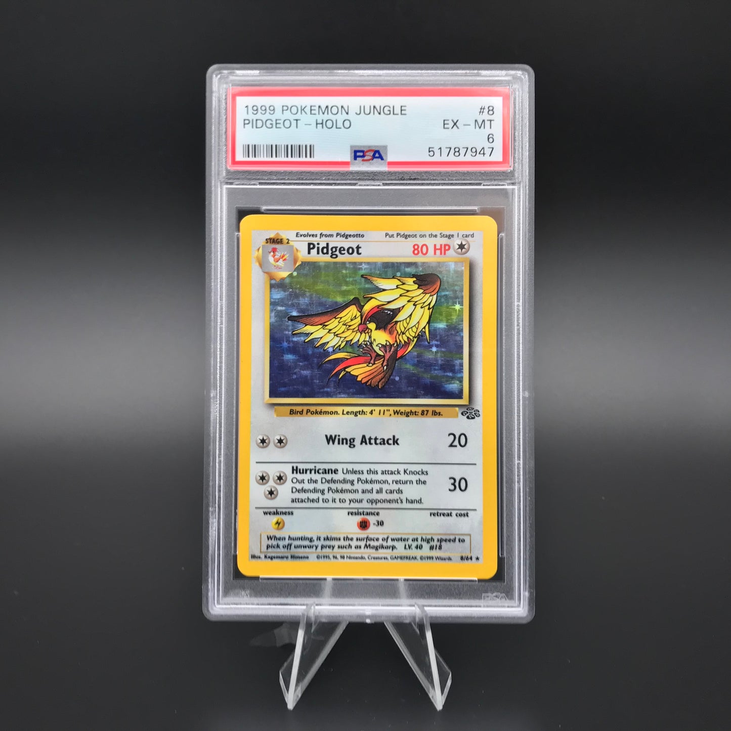 Pidgeot holo Jungle PSA 6