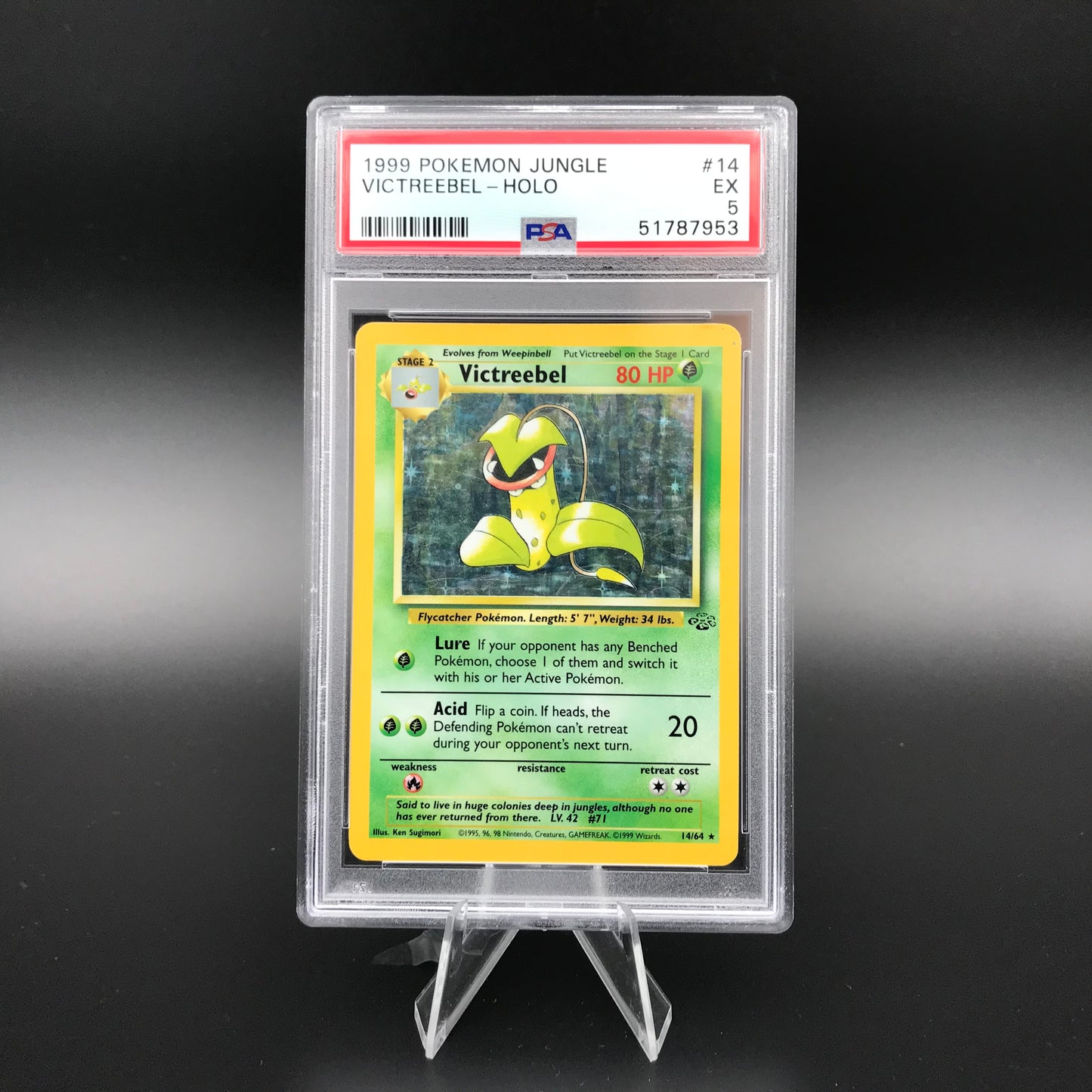 Victreebel holo Jungle PSA 5