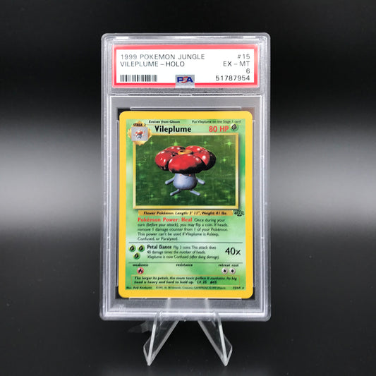 Vileplume holo Jungle PSA 6