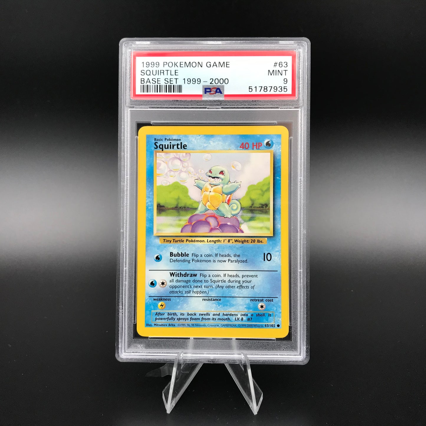 Squirtle Base Set 1999-2000 PSA 9