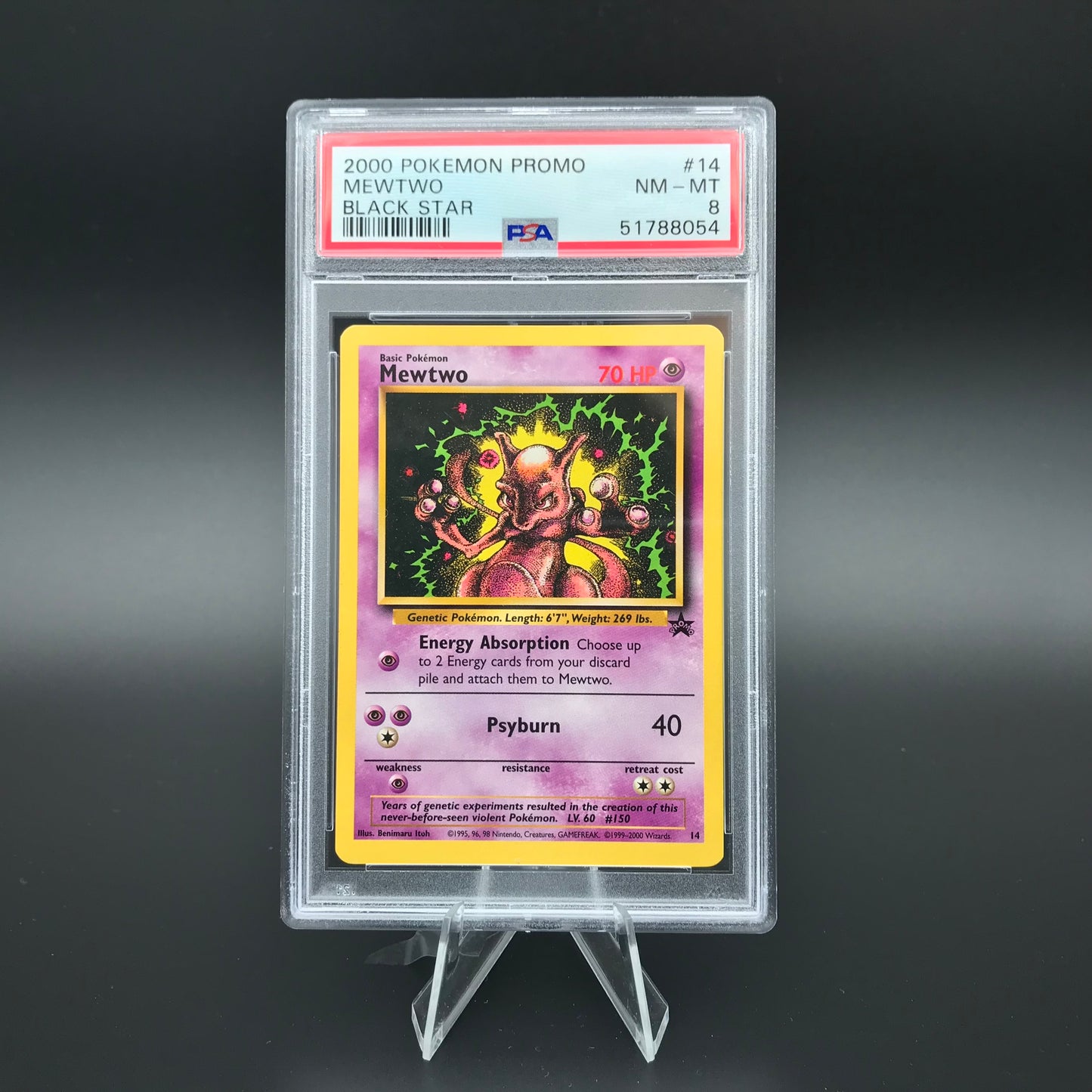 Promozione Mewtwo Blackstar PSA 8