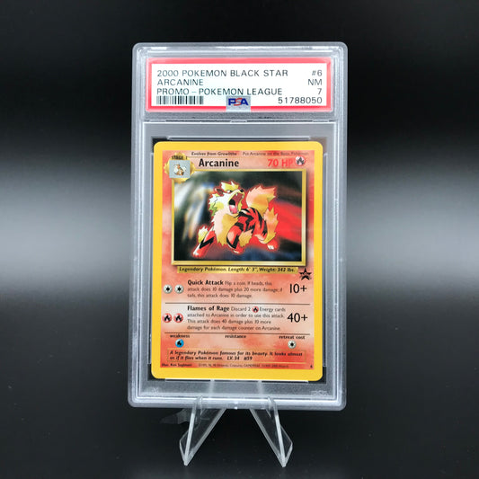 PSA 7 della promozione Arcanine Blackstar