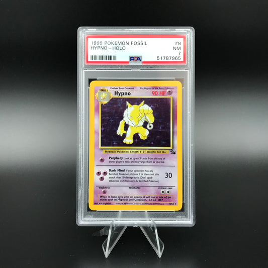 Hypno holo Fossil PSA 7