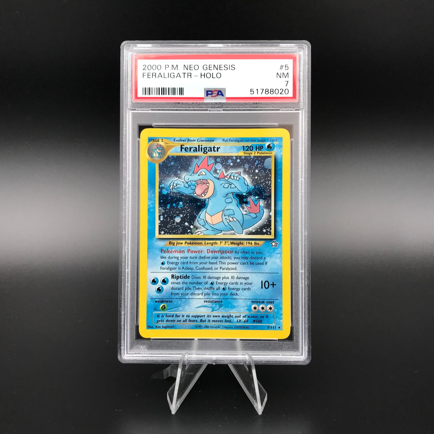 Feraligatr holo Neo Genesis PSA 7