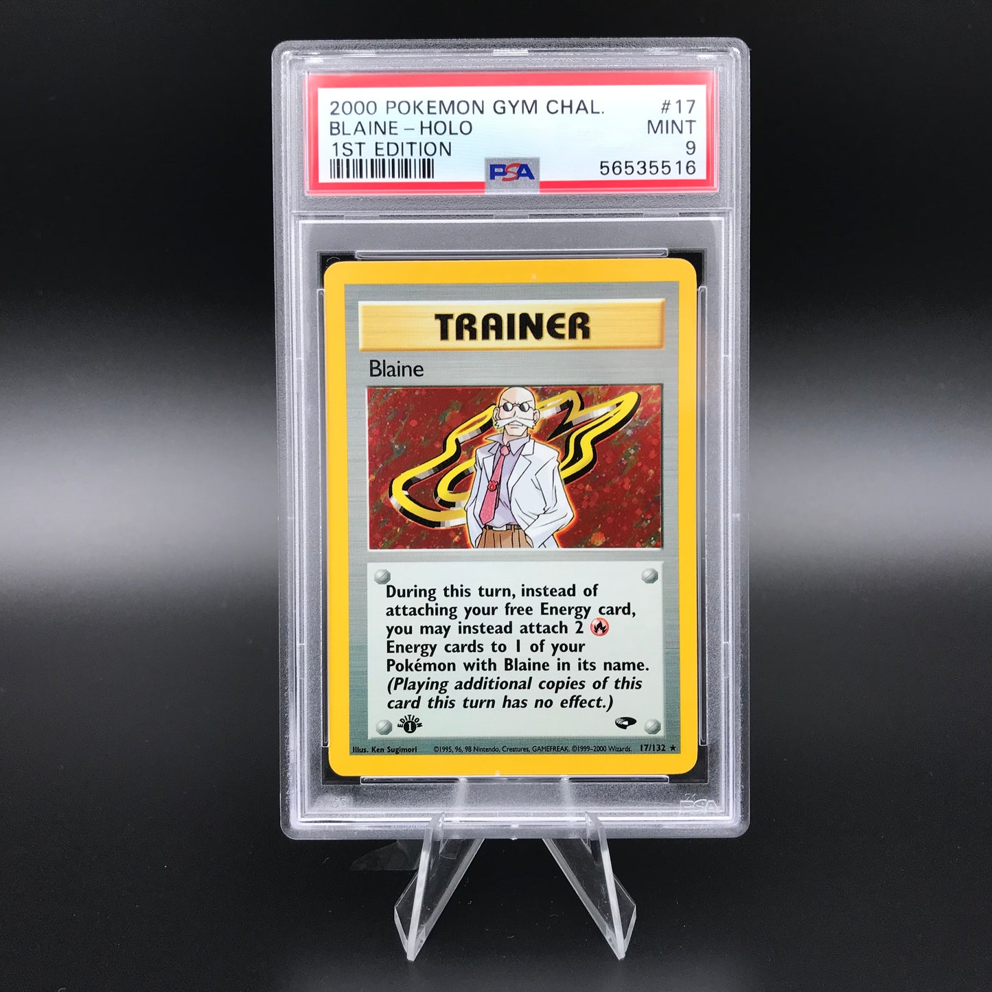 Blaine holo Gym Challenge 1ère édition PSA 9