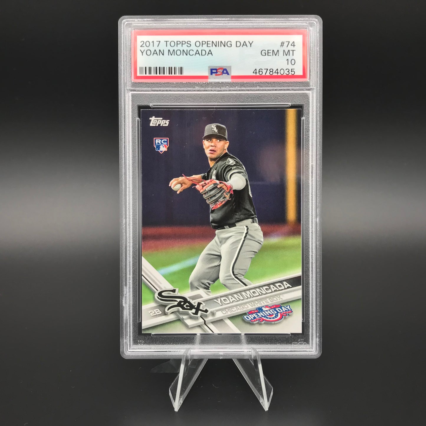 Yoan Moncada Topps Journée d'ouverture PSA 10