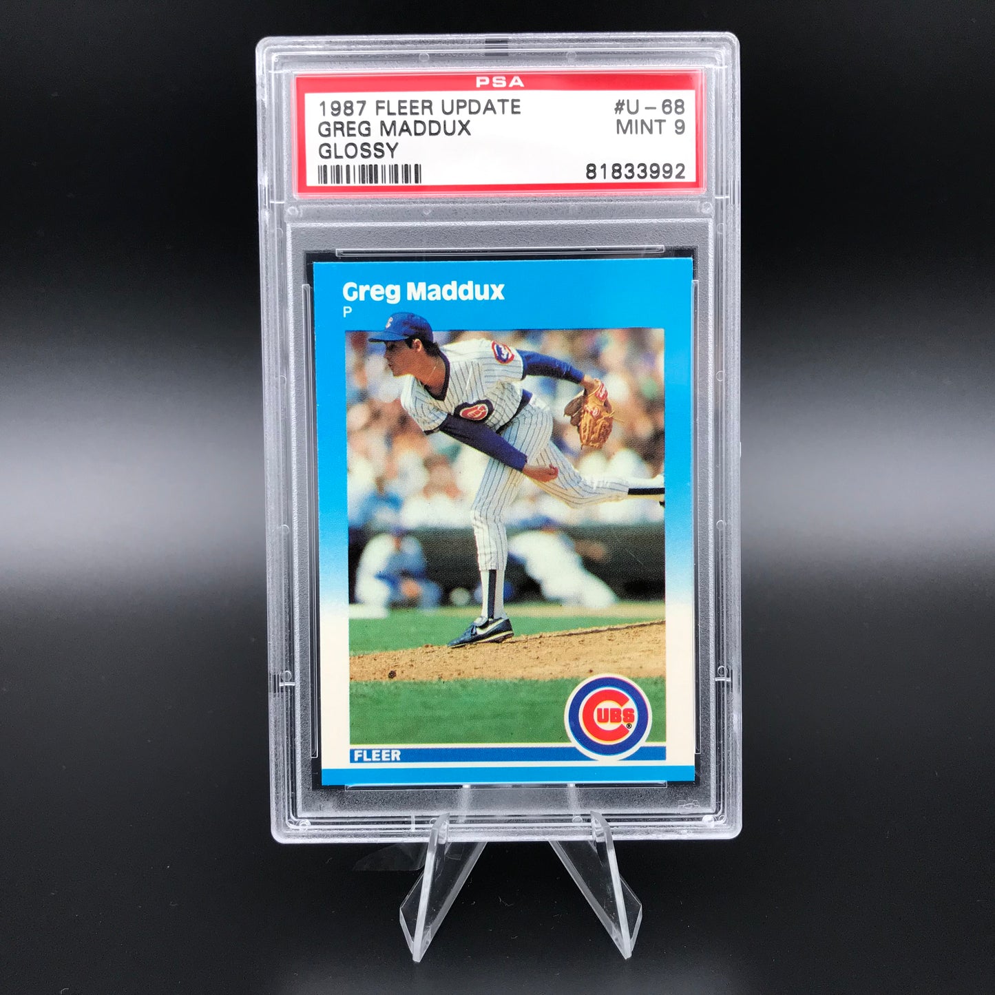 Greg Maddux Fleer Aggiornamento PSA 9