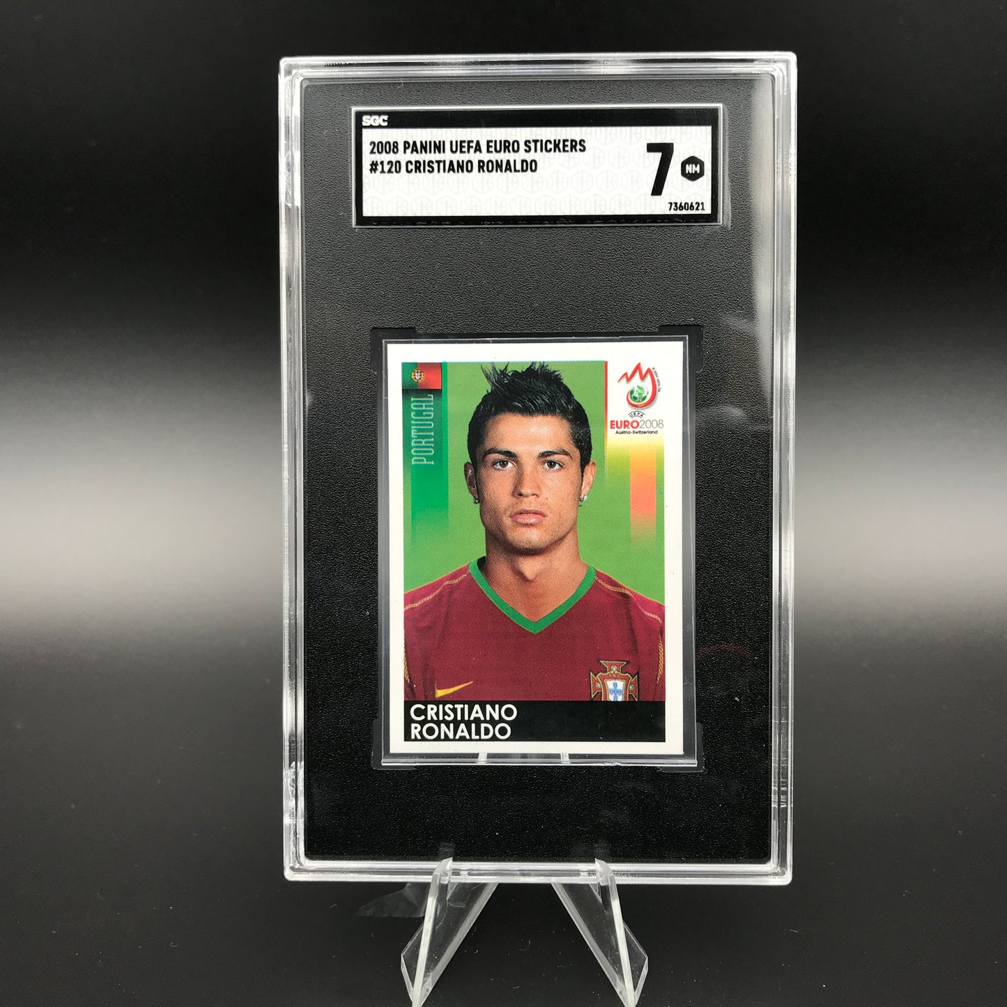 Cristiano Ronaldo Panini UEFA Euro Autocollants SGC 7