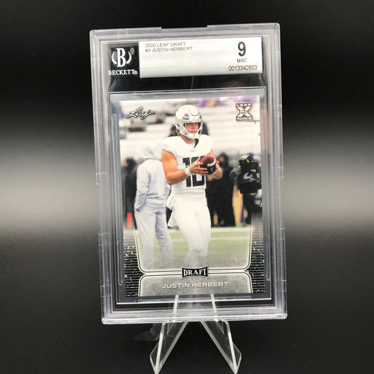 Justin Herbert Leaf Draft BGS 9