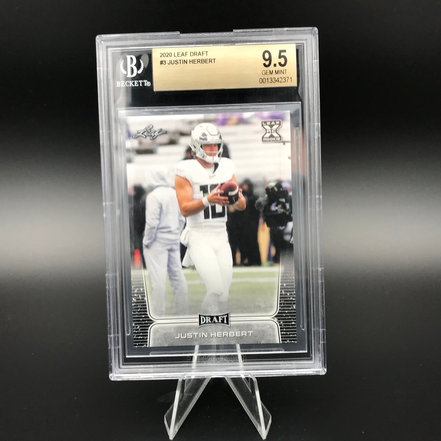 Justin Herbert Leaf Draft BGS 9.5