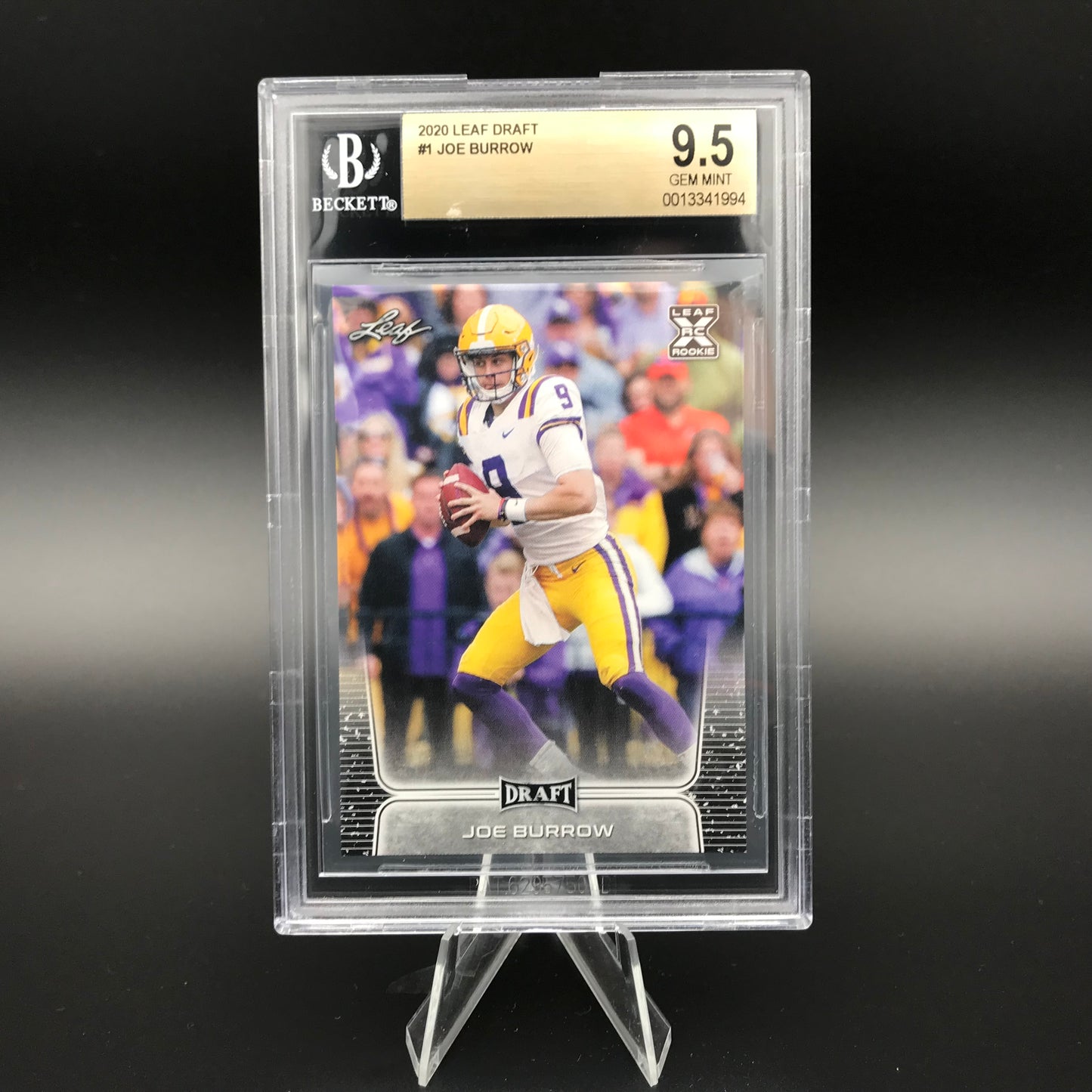 Joe Burrow Leaf Draft Rookie BGS 9.5