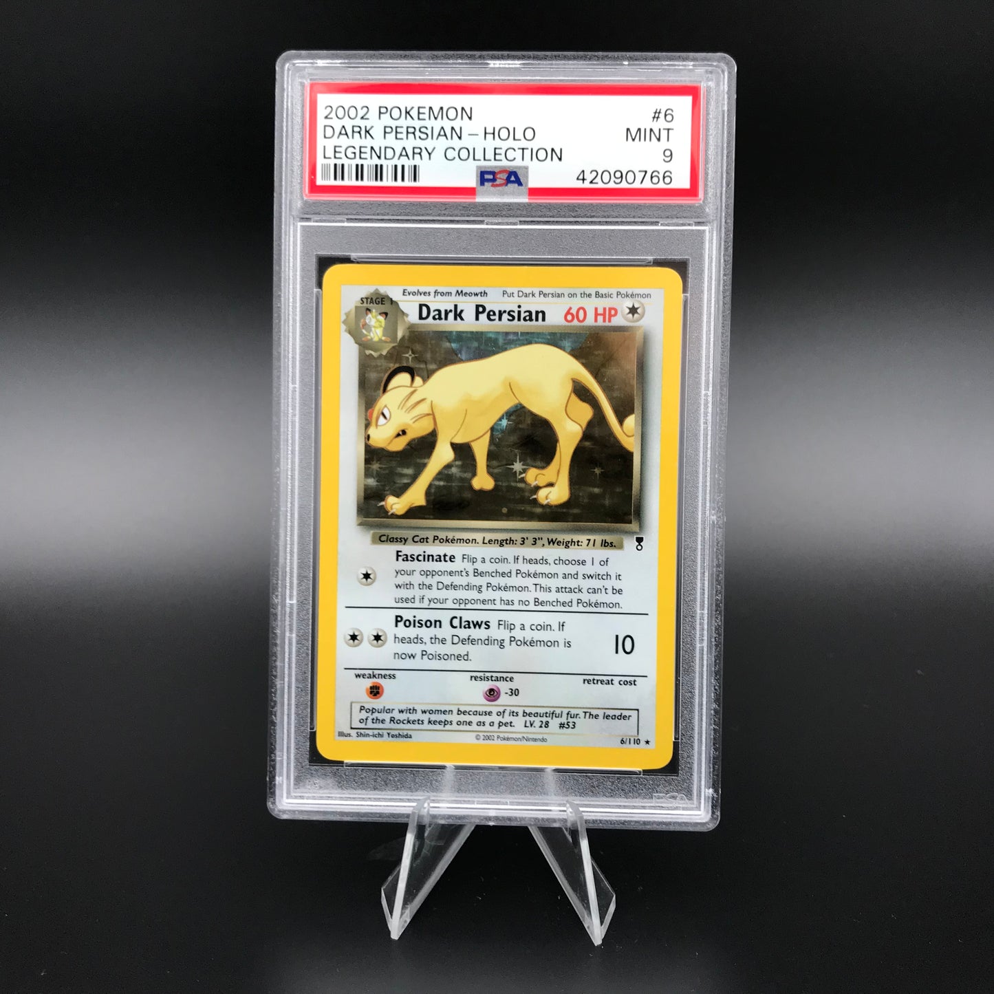 Holo persan foncé Collection Légendaire PSA 9