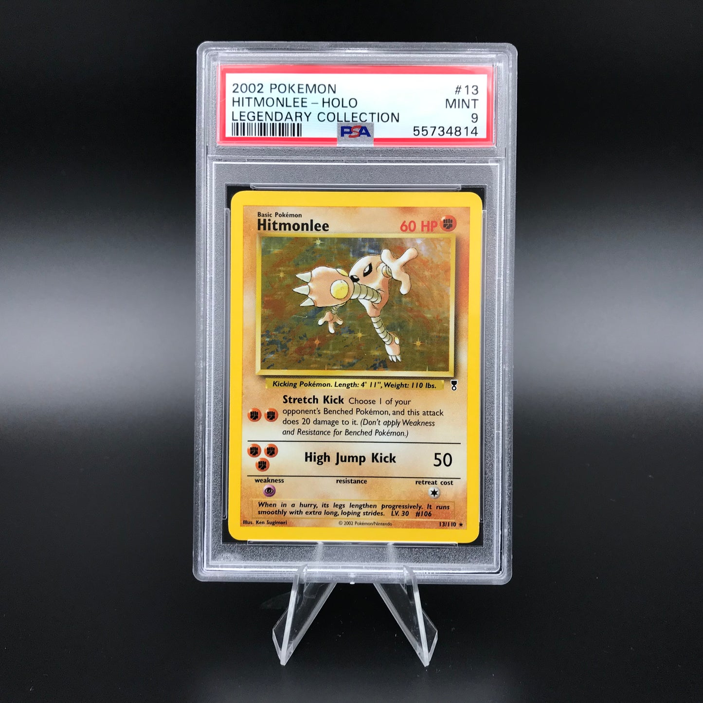 Hitmonlee holo Legendary Collection PSA 9