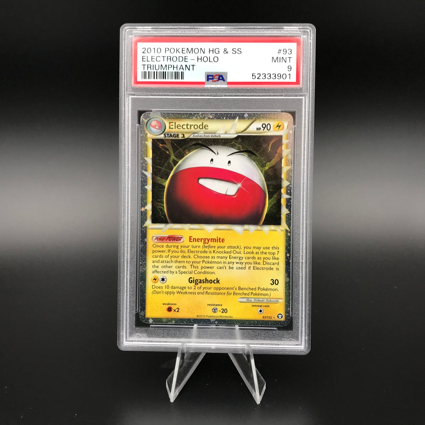 Electrode Prime holo HS Triomphant PSA 9