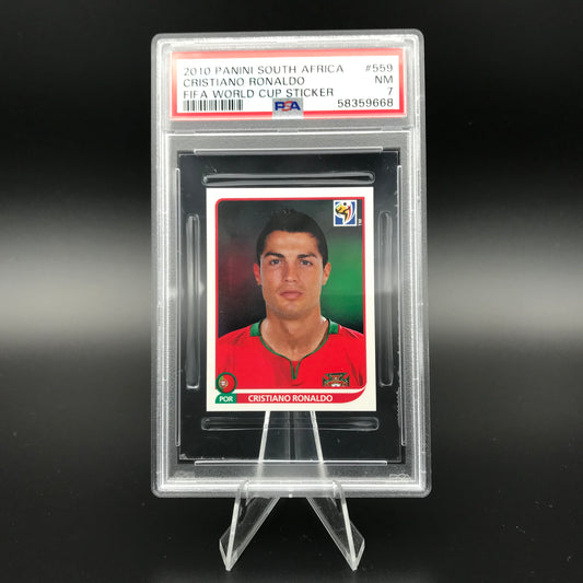 Cristiano Ronaldo Panini World Cup 2010 #559 Sticker PSA 7