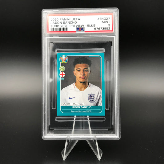 Jadon Sancho Panini Euro 2020 #ENG27 Sticker PSA 9