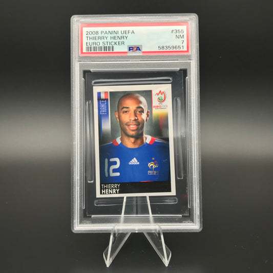 Thierry Henry Panini Euro 2008 #355 Autocollant PSA 7