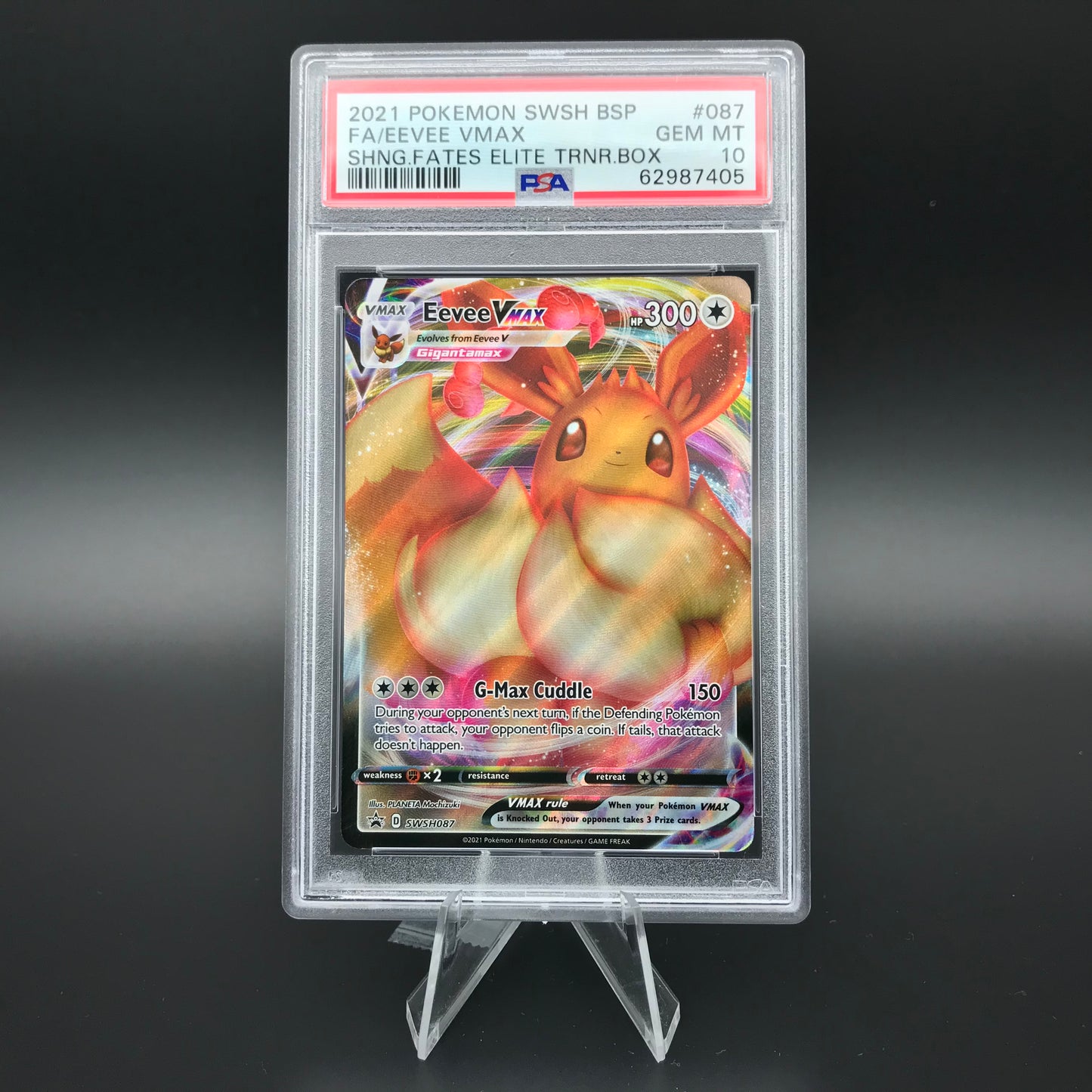 Promozione PSA 10 di Eevee Vmax Fullart