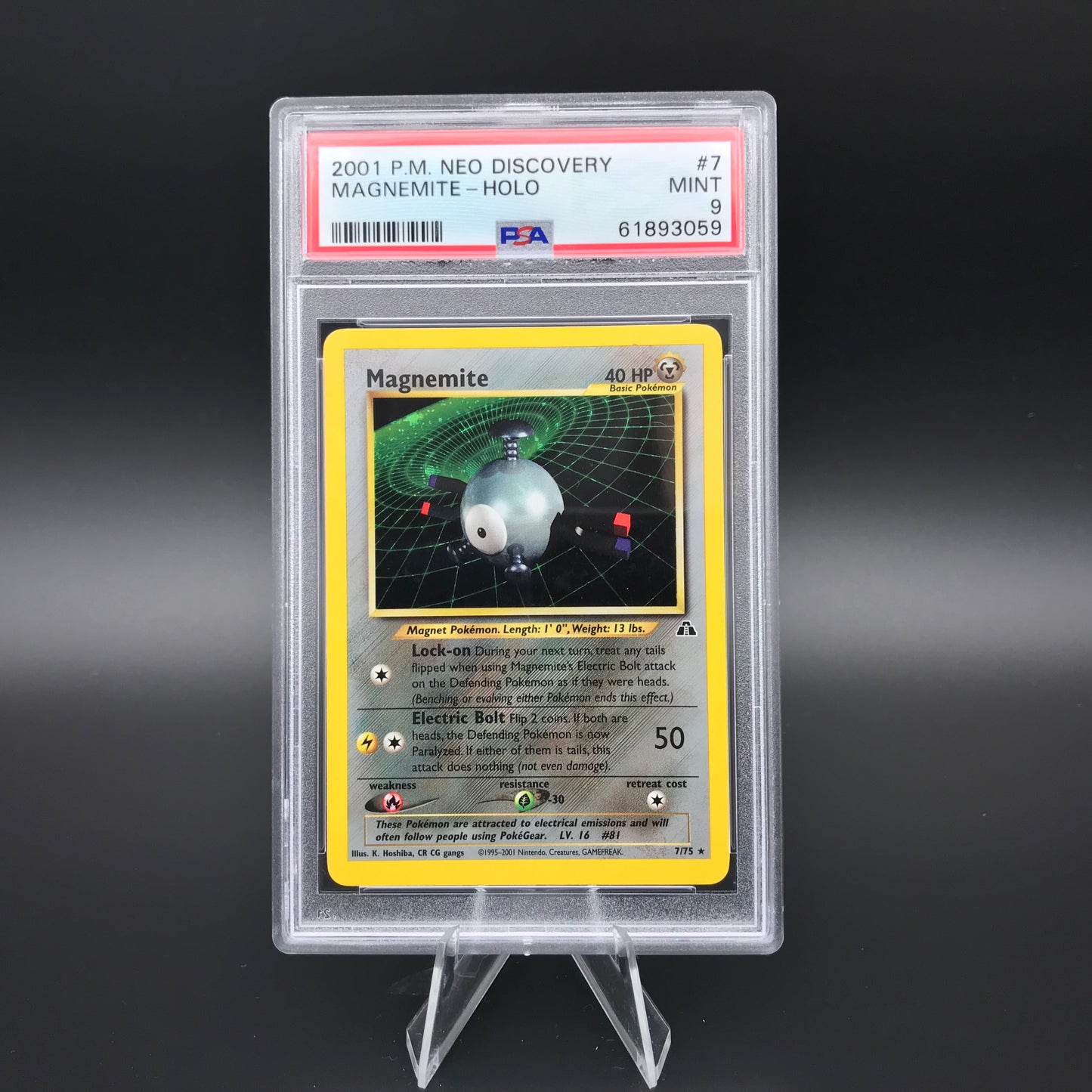 Magnemite holo Neo Discovery PSA 9