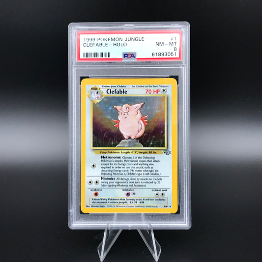 Clefable holo Jungle PSA 8