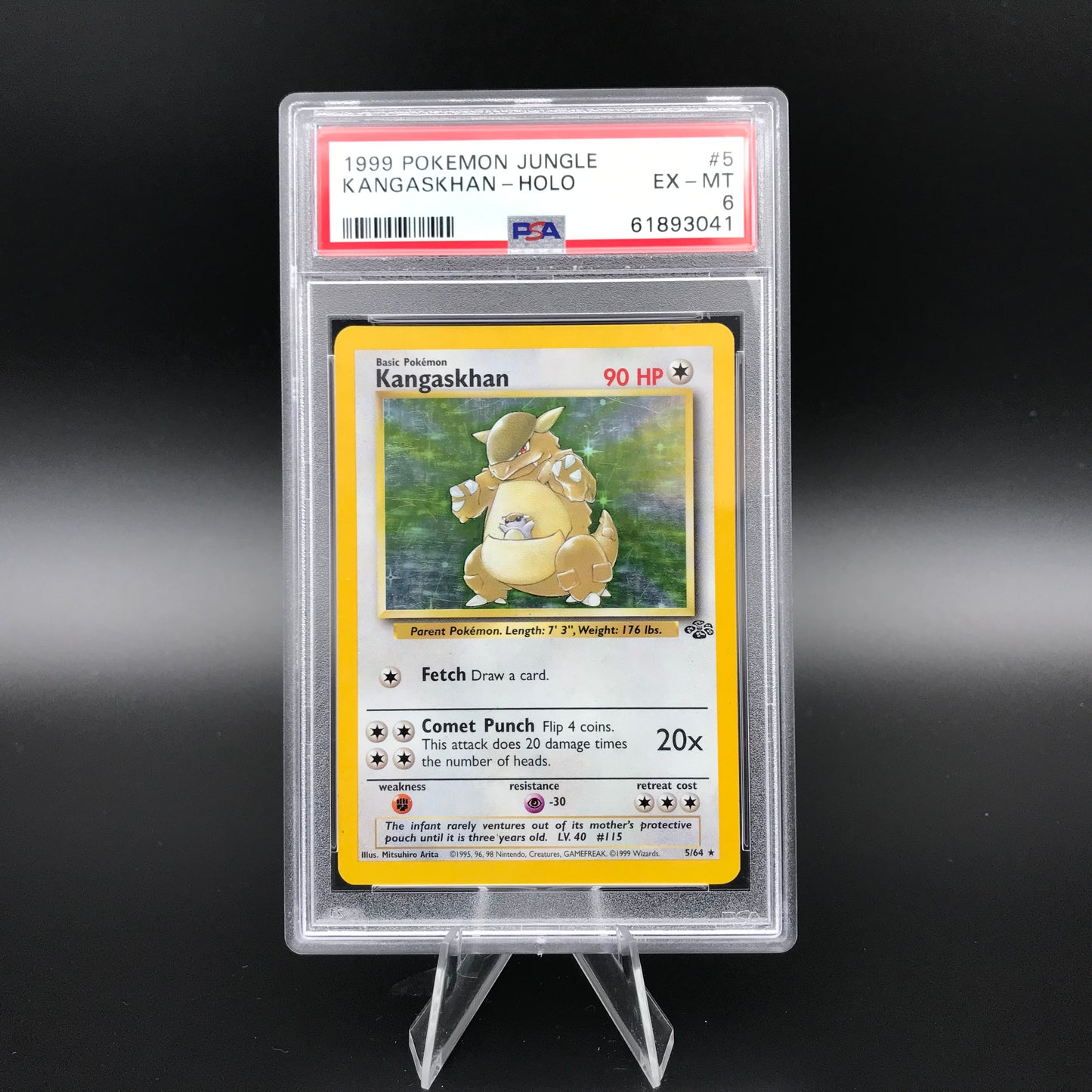 Kangaskhan holo Jungle PSA 6