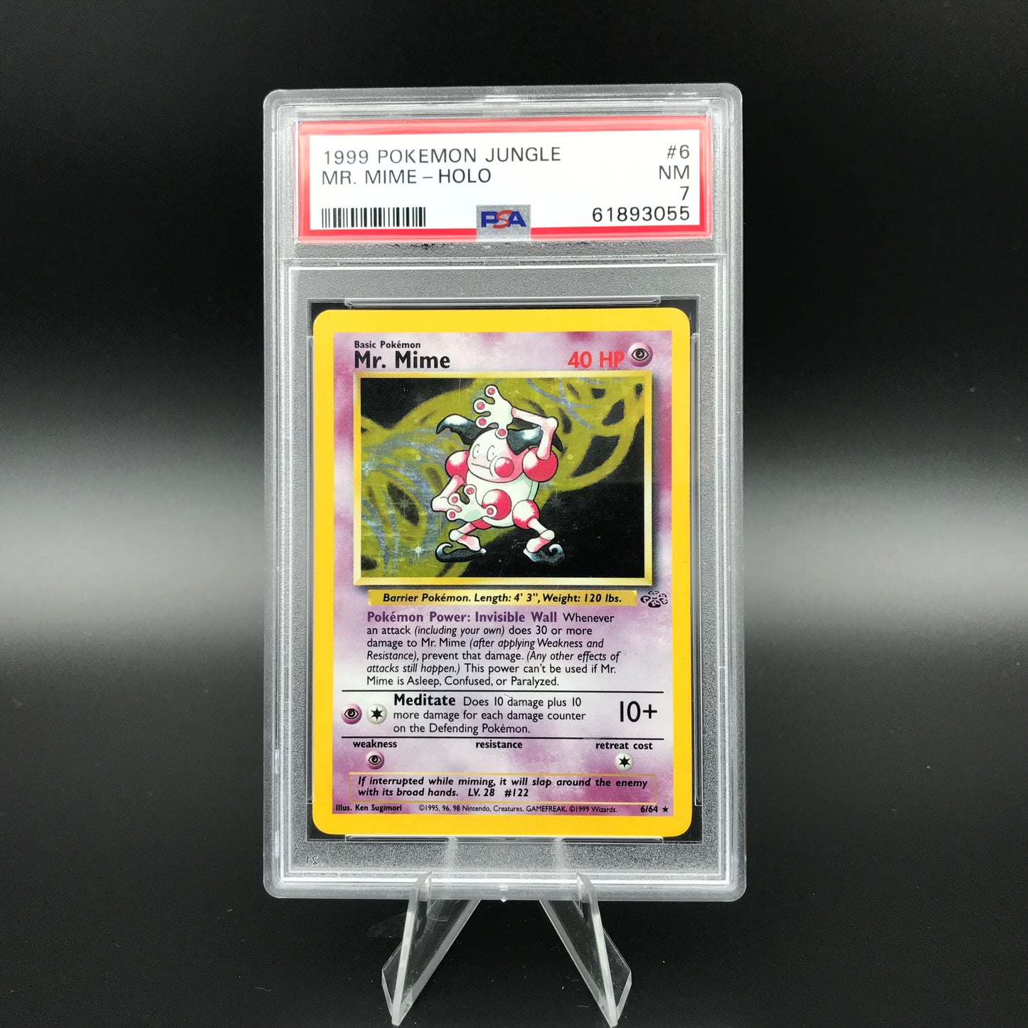 Mr. Mime olo Jungle PSA 7