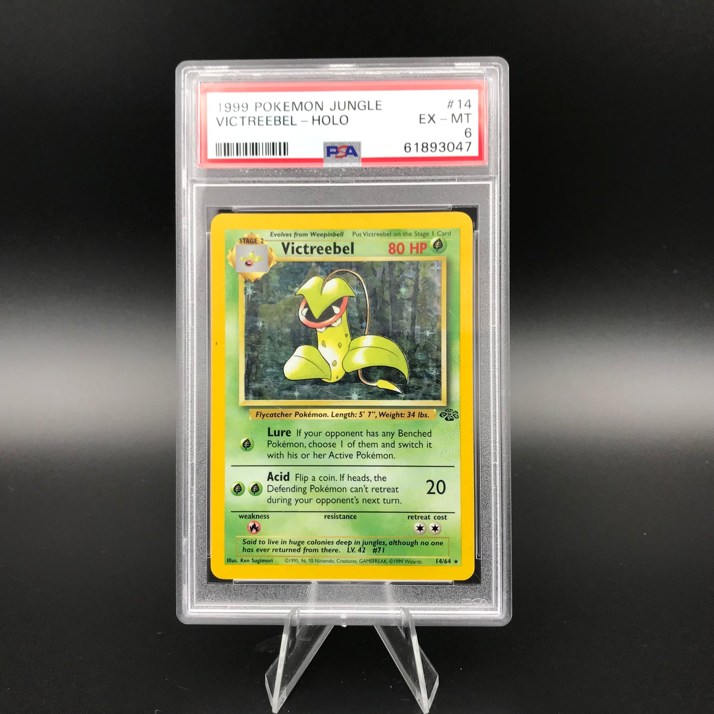 Victreebel holo Jungle PSA 6