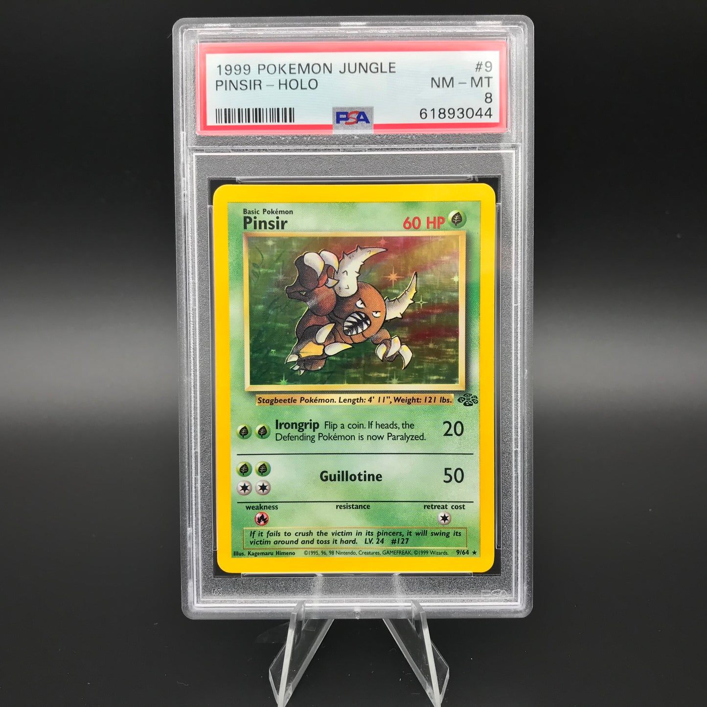 Pinsir holo Jungle PSA 8