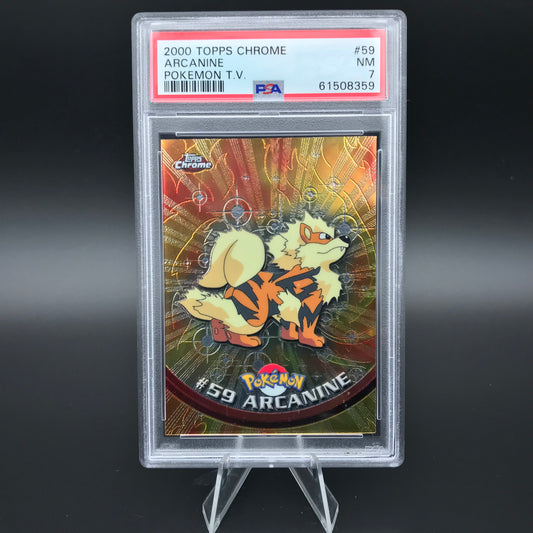 Arcanin holo Topps TV Chrome PSA 7